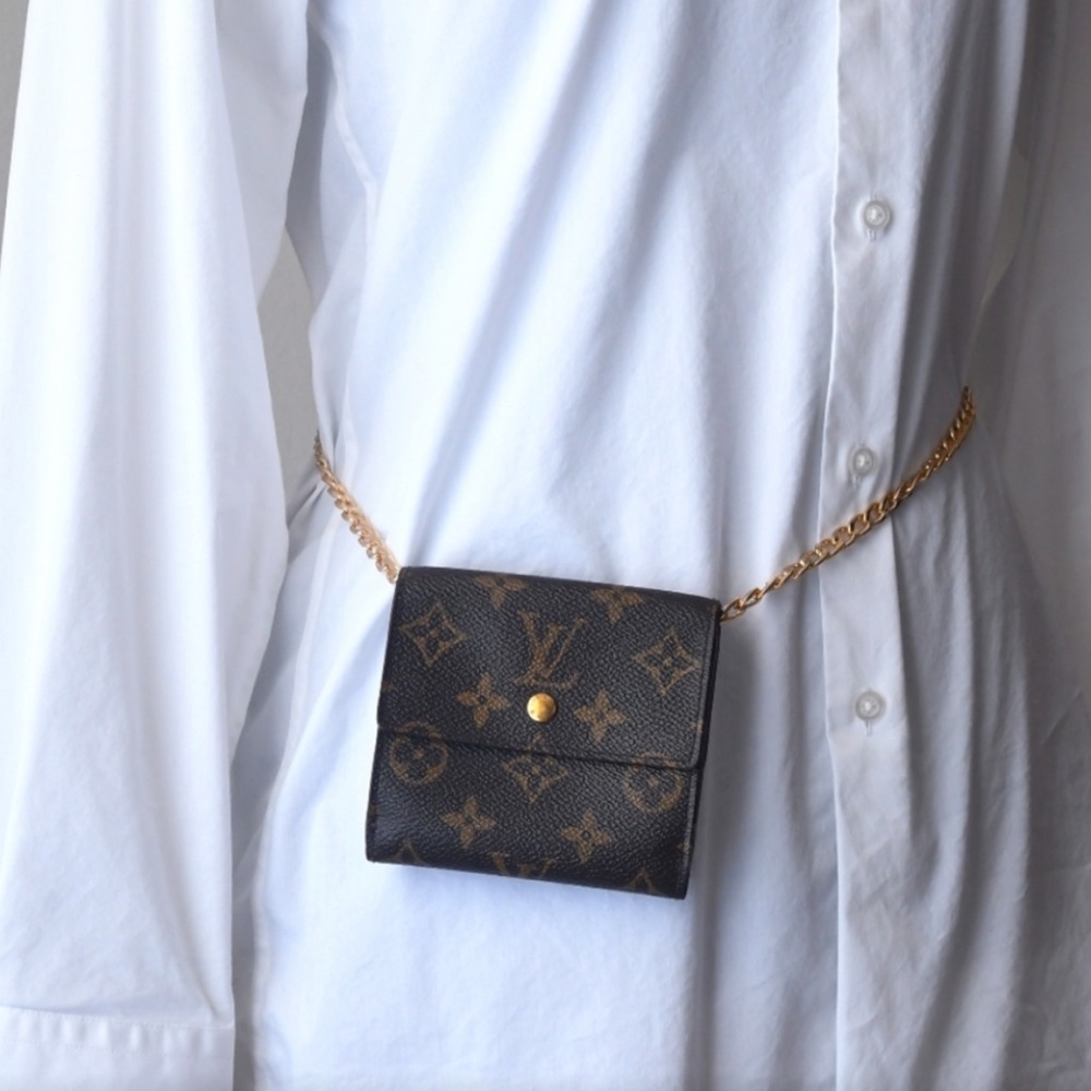 Authentic Louis Vuitton Monogram Brown Wallet WOC On Chain